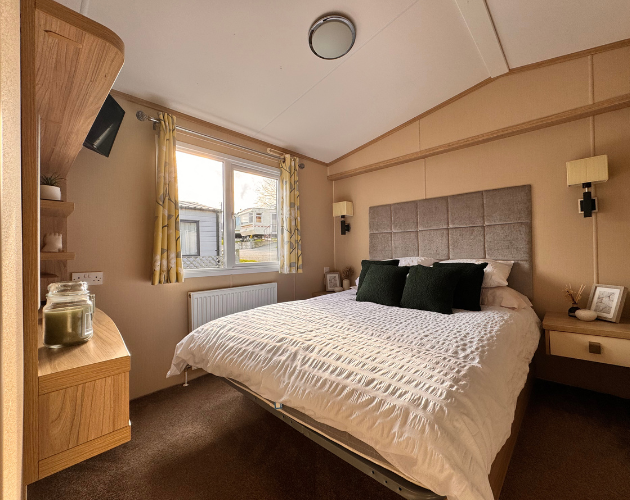 Regal Sandringham Static Caravan For Sale North Wales Living Area Bedroom