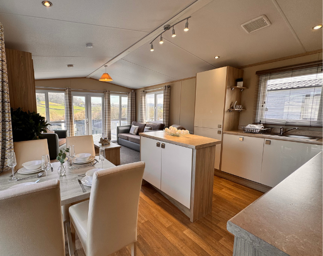 Regal Sandringham Static Caravan For Sale North Wales Living Area